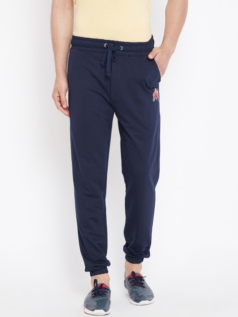 

Wear Your Mind Men Navy Blue Solid Regular-Fit Joggers
