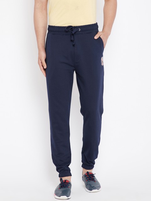 

Wear Your Mind Men Navy Blue Solid Regular-Fit Joggers