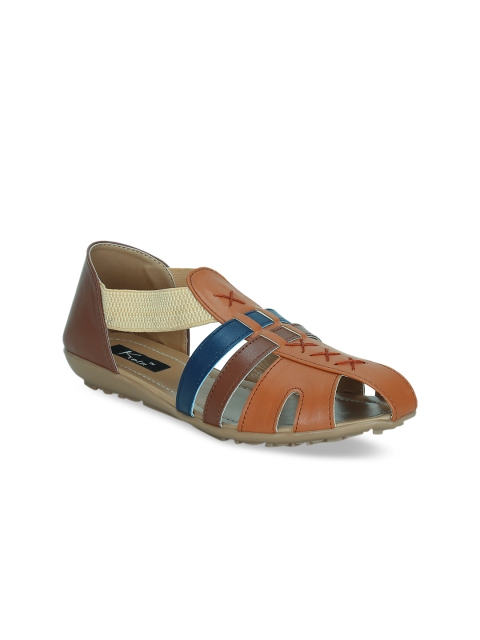 

Kielz Women Brown Solid Open Toe Flats