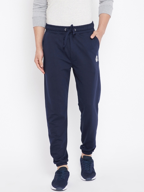 

Wear Your Mind Men Navy Blue Solid Regular-Fit Joggers