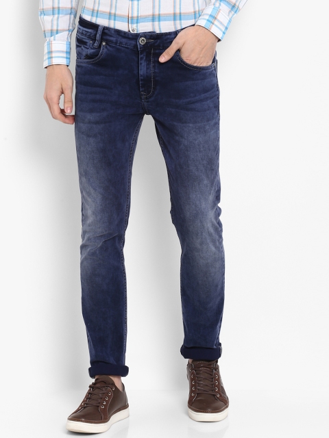 

Mufti Men Blue Regular Fit Mid-Rise Clean Look Stretchable Jeans