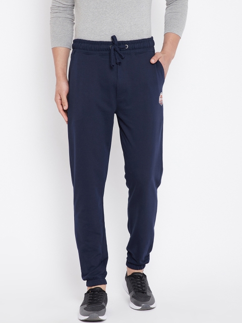 

Wear Your Mind Men Navy Blue Solid Regular-Fit Joggers