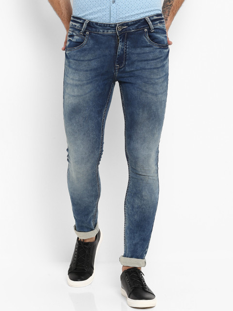 

Mufti Men Blue Skinny Fit Mid-Rise Clean Look Stretchable Jeans