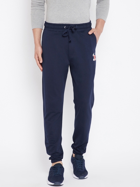 

Wear Your Mind Men Navy Blue Solid Regular-Fit Joggers