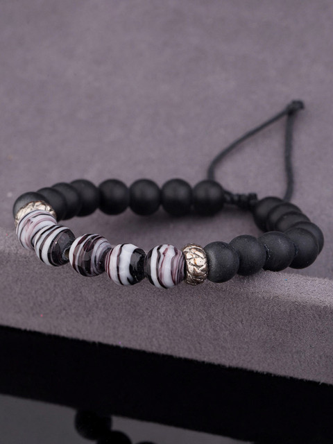 

Dare by Voylla Silver-Toned Metal Link Bracelet