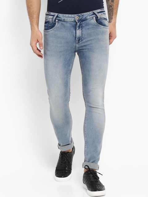 

Mufti Men Blue Skinny Fit Mid-Rise Clean Look Stretchable Jeans