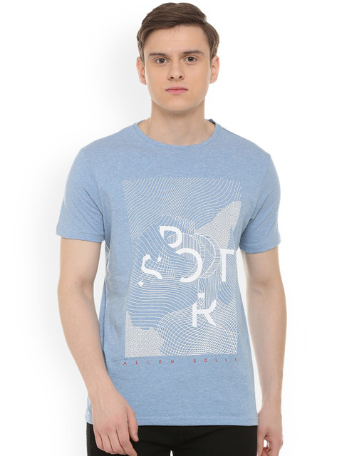 

Solly Sport Men Blue Printed Round Neck T-shirt