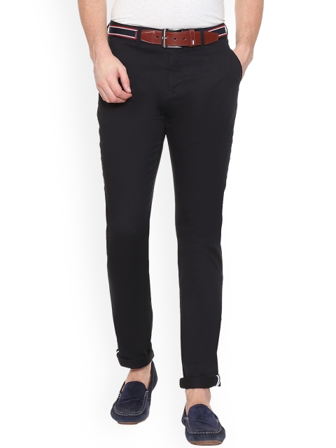 

Van Heusen Sport Men Black Slim Fit Solid Regular Trousers