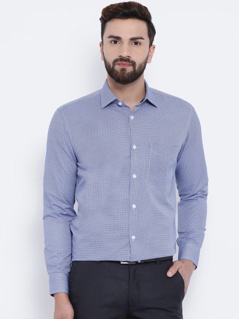 

Richlook Men Blue & White Regular Fit Printed Formal Shirt