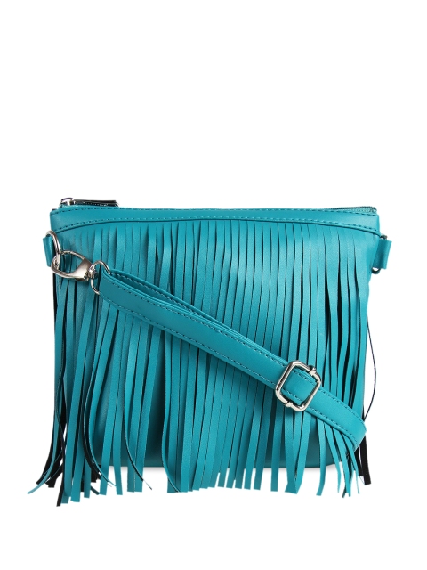 

Toteteca Turquoise Blue Solid Sling Bag