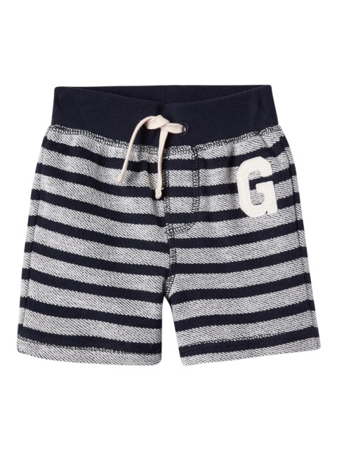 

GAP Boys Blue & Grey Striped Regular Fit Shorts