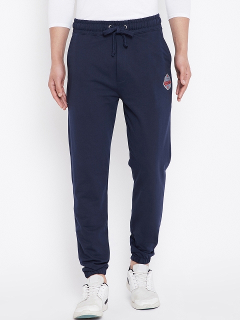

Marvel by Wear Your Mind Men Navy Blue Solid Straight-Fit Joggers