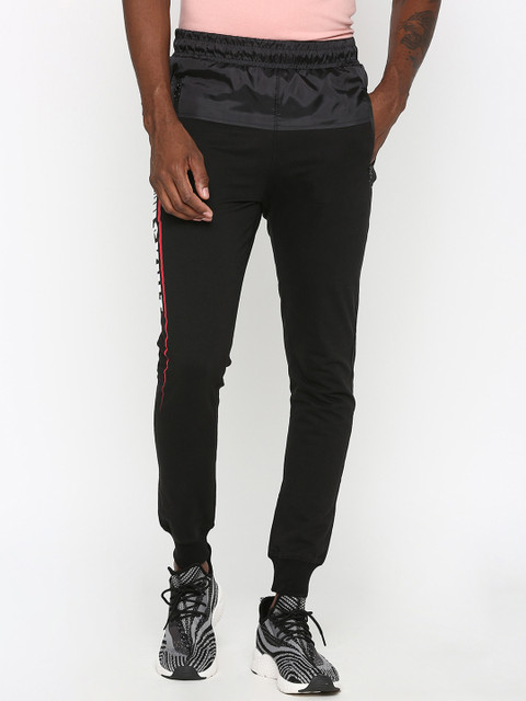 

SKULT by Shahid Kapoor Men Black Printed Track Pants