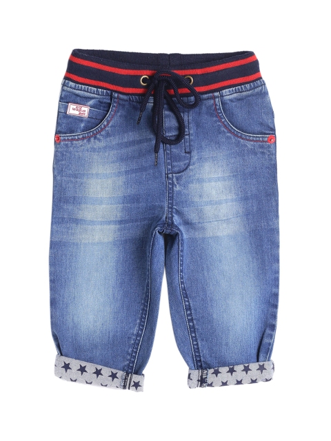 

612 league Boys Blue Regular Fit High-Rise Clean Look Jeans
