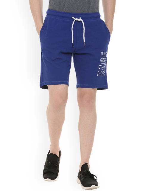 

People Men Blue Solid Regular Fit Regular Shorts