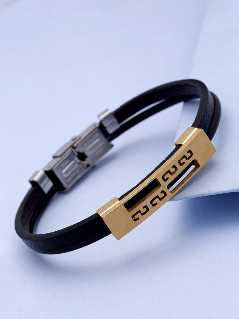 

Dare by Voylla Men Gold-Plated Handcrafted Bracelet