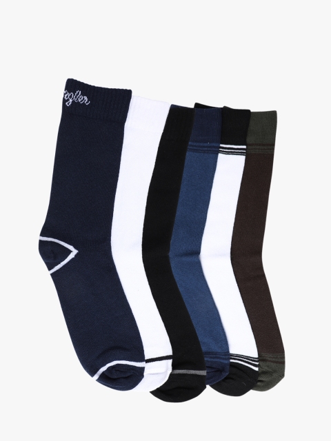 

Wrangler Men Pack of 6 Assorted Above Ankle-Length Socks