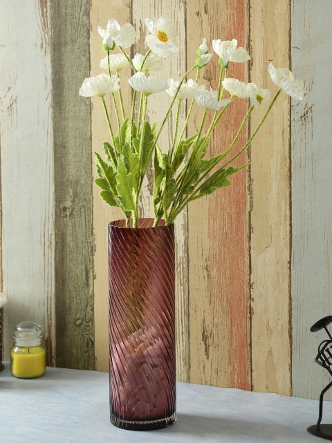 

Aapno Rajasthan Set Of 2 White & Green Flower Sticks