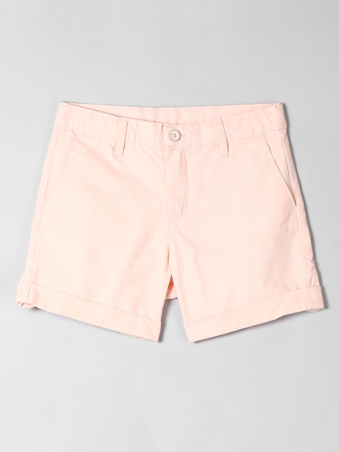

GAP Girls Pink Regular Fit Shorts, Peach