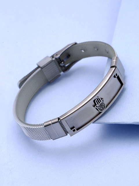 

Dare by Voylla Men Silver-Plated Handcrafted Bracelet