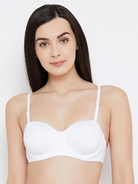 

C9 AIRWEAR White Solid Non-Wired Non Padded Balconette Bra P2608