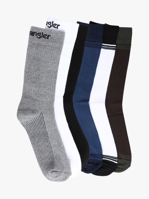 

Wrangler Men Pack of 6 Assorted Above Ankle-Length Socks