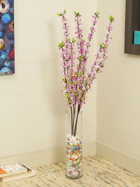 

Aapno Rajasthan Set Of 2 Flower Sticks, Pink