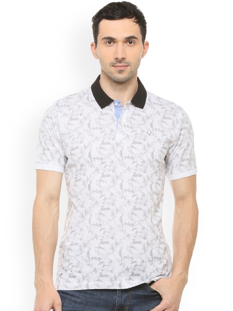 

Allen Solly Men Grey Printed Polo Collar T-shirt