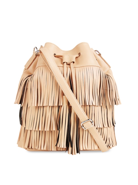 

Toteteca Peach-Coloured Solid Sling Bag