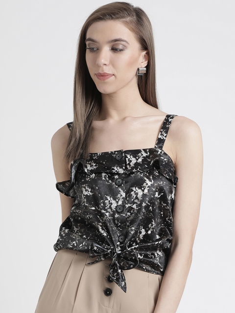 

Kazo Women Black Printed Top