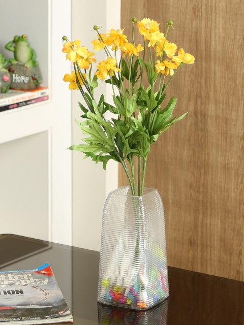 

Aapno Rajasthan Set Of 2 Yellow & Green Flower Sticks