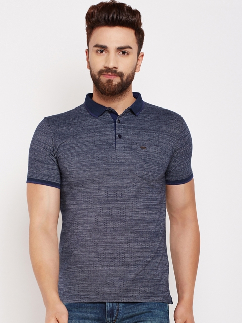 

Crimsoune Club Men Black Solid Polo Collar Slim Fit T-shirt