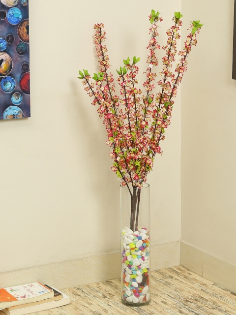 

Aapno Rajasthan Set Of 2 Red & Green Flower Sticks
