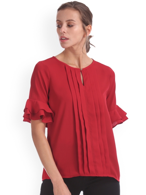 

Elle Women Red Solid Top