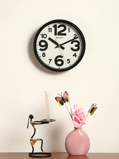 

Rhythm Unisex White Handcrafted Round Solid Analogue Wall Clock CMG890GR02