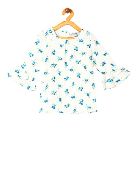 

Cherokee Girls White Printed Top