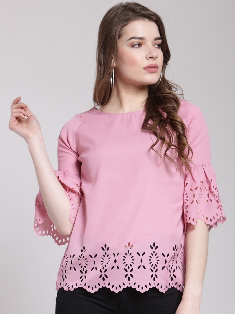 

plusS Women Pink Solid Top