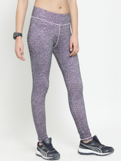 

Boston Club Women Purple Printed Skinny-Fit Tights