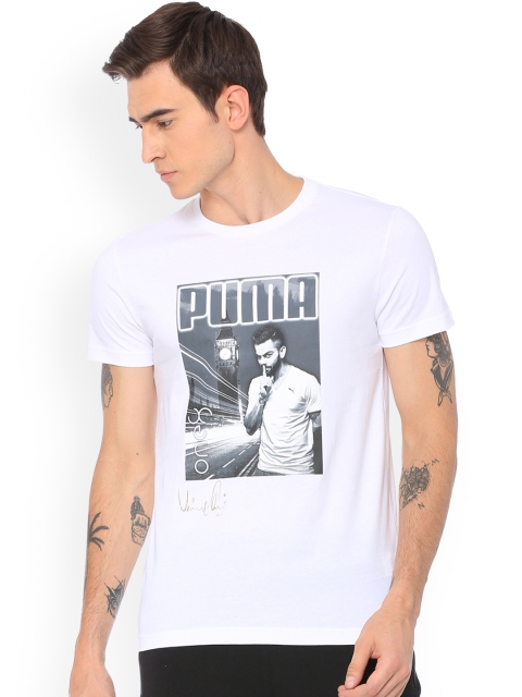 

Puma White VK Graphic Tee Sports Tshirt