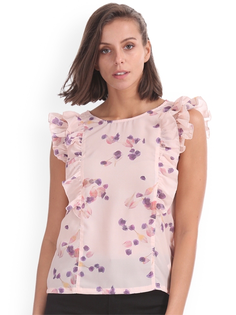 

Sugr Women Pink Printed Top