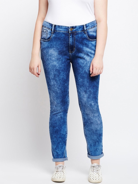 

ZUSH Plus Size Women Blue Regular Fit Mid-Rise Clean Look Jeans