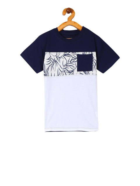 

Cherokee Boys Blue Colourblocked Round Neck T-shirt