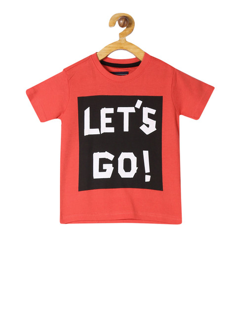 

Cherokee Boys Red Printed Round Neck T-shirt