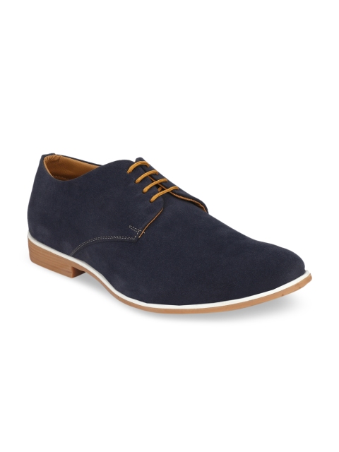 

Ferraiolo Men Navy Blue Suede Derbys