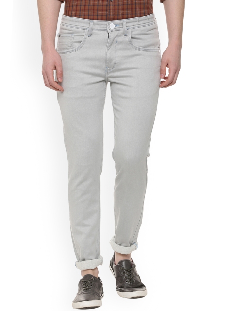 

V Dot Men Grey Regular Fit Mid-Rise Clean Look Jeans