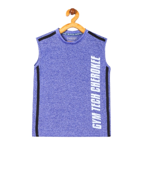 

Cherokee Boys Purple Printed Round Neck T-shirt