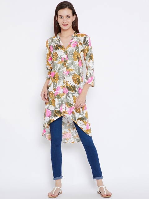 

Ruhaans Off-White Printed Tunic