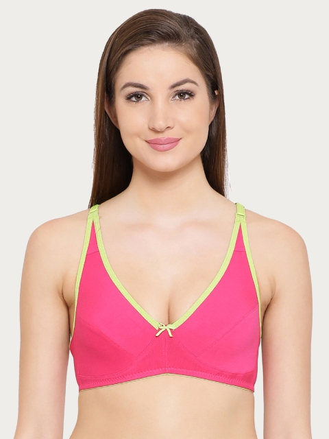 

Clovia Pink Solid Non-Wired Non Padded Everyday Bra BR0655Y2240C