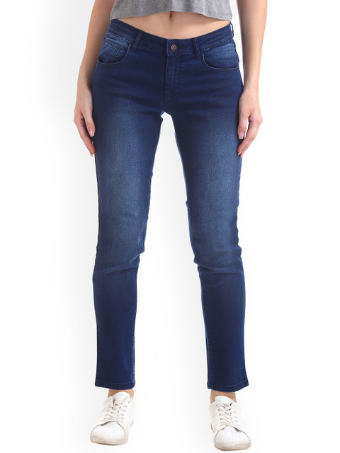 

Cherokee Women Blue Slim Fit Mid-Rise Clean Look Stretchable Jeans