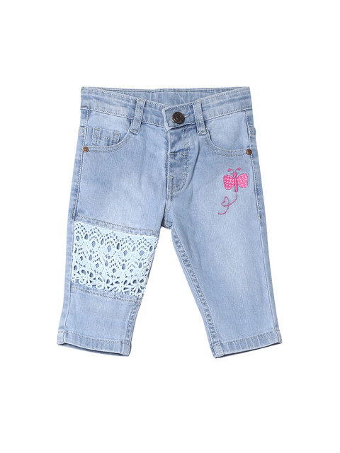 

Donuts Girls Blue Regular Fit Mid-Rise Clean Look Jeans